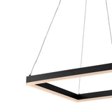Baxter Modern Contemporary Aluminum Integrated LED Hoop Pendant - JONATHAN Y