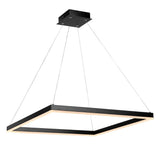 Baxter Modern Contemporary Aluminum Integrated LED Hoop Pendant - JONATHAN Y