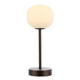 Natalia 12.25" Modern Minimalist Iron Rechargeable Integrated LED Table Lamp - JONATHAN Y