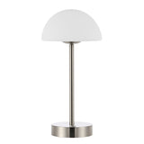 Xavier 12.5" Modern Minimalist Iron Rechargeable Integrated LED Table Lamp - JONATHAN Y