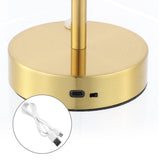 Xavier 12.5" Modern Minimalist Iron Rechargeable Integrated LED Table Lamp - JONATHAN Y