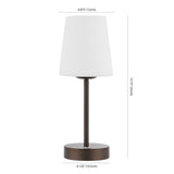 Carson 12.75" Modern Minimalist Iron Rechargeable Integrated LED Table Lamp - JONATHAN Y
