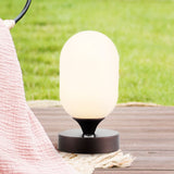 Eli 8" Bohemian Farmhouse Iron Rechargeable Integrated LED Table Lamp - JONATHAN Y