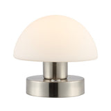 Zoe 5.75" Bohemian Farmhouse Iron Rechargeable Integrated LED Table Lamp - JONATHAN Y