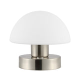 Zoe 5.75" Bohemian Farmhouse Iron Rechargeable Integrated LED Table Lamp - JONATHAN Y