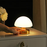 Zoe 5.75" Bohemian Farmhouse Iron Rechargeable Integrated LED Table Lamp - JONATHAN Y