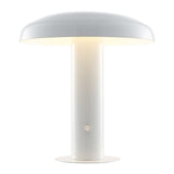 Suillius 11" Contemporary Bohemian Rechargeable/Cordless Iron Integrated LED Mushroom Table Lamp - JONATHAN Y