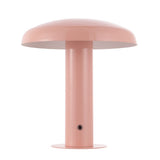 Suillius 11" Contemporary Bohemian Rechargeable/Cordless Iron Integrated LED Mushroom Table Lamp