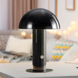 Boletus 10.75" Contemporary Bohemian Rechargeable/Cordless Iron Integrated LED Mushroom Table Lamp - JONATHAN Y