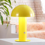 Boletus 10.75" Contemporary Bohemian Rechargeable/Cordless Iron Integrated LED Mushroom Table Lamp