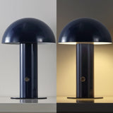 Boletus 10.75" Contemporary Bohemian Rechargeable/Cordless Iron Integrated LED Mushroom Table Lamp