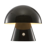 Porcini 7" Contemporary Bohemian Rechargeable/Cordless Iron Integrated LED Mushroom Table Lamp - JONATHAN Y