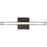 Alyson 18" Bohemian Industrial Iron/Acrylic Integrated LED Vanity Light - JONATHAN Y