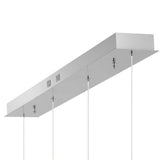 Elyse Teardrop Modern Mid-Century Iron/Acrylic Integrated Linear LED Pendant - JONATHAN Y