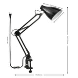 Odile 28.5" Classic Industrial Adjustable Articulated Clamp-On LED Task Lamp - JONATHAN Y