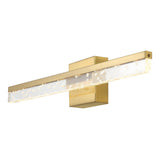 Mario Modern Contemporary 360-Degree Rotatable Iron/Seeded Acrylic Integrated LED Vanity Light - JONATHAN Y