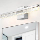 Mario Modern Contemporary 360-Degree Rotatable Iron/Seeded Acrylic Integrated LED Vanity Light