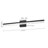 Mario Modern Contemporary 360-Degree Rotatable Iron/Seeded Acrylic Integrated LED Vanity Light