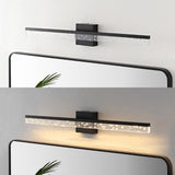 Mario Modern Contemporary 360-Degree Rotatable Iron/Seeded Acrylic Integrated LED Vanity Light