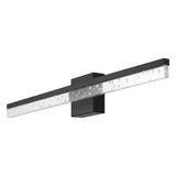 Mario Modern Contemporary 360-Degree Rotatable Iron/Seeded Acrylic Integrated LED Vanity Light