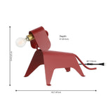 Rover 10" Modern Industrial Iron Canine LED Kids' Lamp