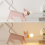 Penelope 11.75" Modern Industrial Iron Feline LED Kids' Lamp