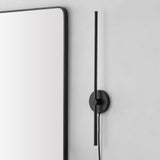 Anton 27.25" Modern Minimalist Iron Adjustable Bar Integrated LED Plug-In Sconce - JONATHAN Y