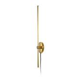Anton 27.25" Modern Minimalist Iron Adjustable Bar Integrated LED Plug-In Sconce - JONATHAN Y