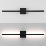 Vara 28" Modern Minimalist Indoor/Outdoor Metal 350-Degree Rotatable Dimmable Integrated LED Wall Sconce - JONATHAN Y