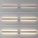 Vara 49.5" Modern Minimalist Indoor/Outdoor Metal 350-Degree Rotate Dimmable Integrated Linear LED Wall Sconce - JONATHAN Y
