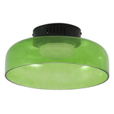 Kalmar 12" Modern Minimalist Iron/Glass Dimmable Integrated LED Flush Mount