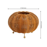 Kairi 5.75" Modern Bohemian Indoor/Outdoor Faux Rattan Lantern Rechargeable/Cordless Dimmable Integrated LED Table Lamp Set 2