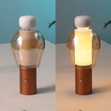 Evonne 10.75" Modern Glam Candle-Style Rechargeable/Cordless Dimmable Integrated LED Table Lamp with Touch Sensor