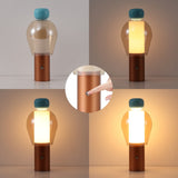 Evonne 10.75" Modern Glam Candle-Style Rechargeable/Cordless Dimmable Integrated LED Table Lamp with Touch Sensor
