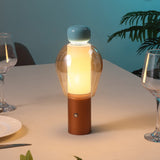 Evonne 10.75" Modern Glam Candle-Style Rechargeable/Cordless Dimmable Integrated LED Table Lamp with Touch Sensor