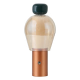 Evonne 10.75" Modern Glam Candle-Style Rechargeable/Cordless Dimmable Integrated LED Table Lamp with Touch Sensor