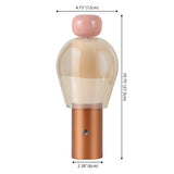 Evonne 10.75" Modern Glam Candle-Style Rechargeable/Cordless Dimmable Integrated LED Table Lamp with Touch Sensor