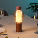 Evonne 10.75" Modern Glam Candle-Style Rechargeable/Cordless Dimmable Integrated LED Table Lamp with Touch Sensor