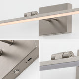 Santino 28" Modern Minimalist Swivel Integrated Dimmable LED Rechargeable Picture Light with Touch Sensor