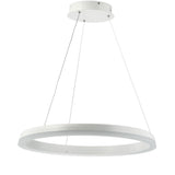 Baxter Modern Contemporary Aluminum Integrated LED Hoop Pendant - JONATHAN Y