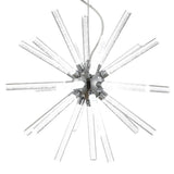 Soyuz 19.5" Adjustable Integrated LED Starburst Metal/Acrylic Pendant - JONATHAN Y