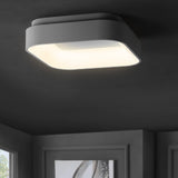 Rafael 17.7" Integrated LED Metal Flush Mount Ceiling Light - JONATHAN Y