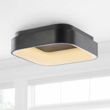 Rafael 17.7" Integrated LED Metal Flush Mount Ceiling Light - JONATHAN Y
