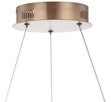 Cursive 24" Adjustable Spiral Integrated LED Metal Chandelier Ceiling Light - JONATHAN Y