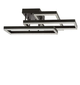 Turing 28" Geometric Integrated LED Metal Flush Mount - JONATHAN Y