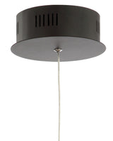 Loop 7.75" Adjustable Integrated LED Metal Ring Pendant - JONATHAN Y