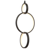 Loop 7.75" Adjustable Integrated LED Metal Ring Pendant - JONATHAN Y