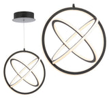 Orbit 16.5" Adjustable Integrated LED Metal Pendant - JONATHAN Y