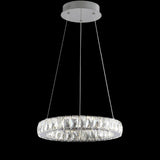 Reese 15.7" Adjustable Integrated LED Metal/Crystal Pendant Pendant - JONATHAN Y