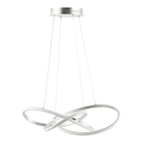 Alexia 25" Abstract Integrated LED Metal Adjustable Pendant - JONATHAN Y